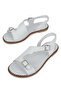 , Women's Genuine Leather Sandals 1611020Z5407 White - 7