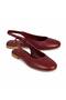 Maris Burgundy Genuine Leather Women's Ballerinas - 2