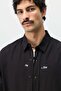 Long Sleeve Boxy Fit Shirt Black - 8