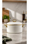 Cream Enamel 20 cm Deep Pot
