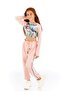 Tori Flower Patterned Long Sleeve Girl's Crop Sweatshirt - 3