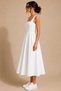 New Season Women's Strappy Square Neckline Elastic Waist Pocketed Comfortable Fit Midi Dress - 3
