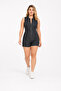 Women's Plus Size Zipper Jumpsuit, Low Back Cut and Ornamental Pocket with Back Pocket - 4