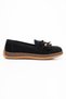 Women's Casual Brown Sole Black Suede Tasseled Loafer Daily Comfortable Classic Moccasin S2536 - 4