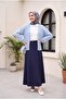 كارديجان تريكو منقوش بفيونكة - أزرق فاتح - 2