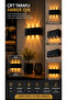 Modern 3-Light Led Wall Sconce – Black Plastic Body, Amber 3000K, Stylish and Minimalist Design - 8
