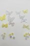 25Pcs Bead Set Yellow Transparent Marbled Color Butterfly Star Bow Heart Bead Charm Jewelry Armcuff Accessory Bracelet Keychain Bead - 3