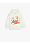New Year's Themed Sequin Sequined Bow Detailed Sweat