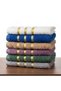 6-Piece 100% Cotton 30X50 Hand & Kitchen Towel Set (Gold Striped) - 8