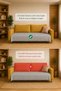 Eco |   Cotton Bohemian Sofa Cover, Sofa Bed Cover, Armchair Cover, Sofa Shawl |   115X210 Light Gray - 6