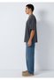 Mvjns Printed Anthracite T-Shirt Oversize / Wide Cut 0613215-80955 - 4
