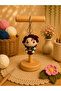 Amigurumi Knitted Keychain - Handmade Bag Accessory and Gift Figure Tanjiro