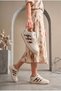 Women's Beige Leopard Sneaker Daily Walking Sports Shoes 037 - 2