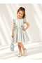 Girls' Striped Dress Set with Bow Detail - 5