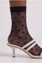 Women's Heart Socks Black - 3