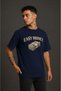 Easy Money Printed Unisex Navy Blue Retro T-Shirt - 6