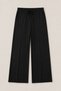 Women's Modal Fabric Wide-Legged Pants with Pockets, Elastic Waist and Lace-Up Detail - 4