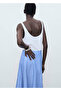 Striped Linen Blend Skirt - 8