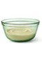 2.4L Mixing Bowl Transparent Glass Bowl for Everyday Mixing, Batter, Salads, Food Prep & Serving, Microwave, Oven, Freezer Safe, Made in USA (Fern Green, 2.5QT / 2.4L)