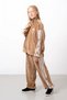 9-15 Years Moderno Ribbon Velvet Girl's Suit-Latte