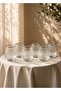 Silk Platinum (Silver) 49 Piece Crystal Glass Cup Set for 12 People - 4