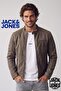 جاكيت للرجال من الجلد الصناعي من Jack&jones، باللون البني الفاتح - 12147218