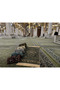 001_Green-14 mm /2200 Gr Soft, Densely Woven Medi̇ne-İ Munevvere Prayer Rug Model