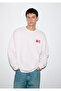 M Heart Embroidered Crew Neck Pink Sweatshirt 0S10577-70989 - 2