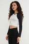 Basic Raglan Sleeve Crop Bodysuit - 3