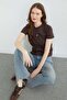 Metal-Accented Crew Neck T-Shirt - 2