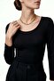 Long Sleeve Basic Snap Bodysuit Zibin