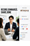 Lawk City Air AI Meeting Notes Smart Glasses Pilot Frame For Meetings Interviews and Calls, Voice Recording, Real-Time Transcription ,128 Language, Prescription Ready, 14 hours Battery - 5
