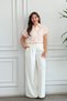 Wide Leg Draped Trousers - 3
