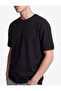 Bisiklet Yaka Kısa Kollu Basic Oversize Tişört - 4