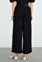 Elastic Waist Crepe Fabric Pocket Trousers - 8