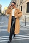 Women's Waist-Tied Balloon Sleeve Trench