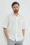 Linen Look Short Sleeve Shirt - 6