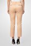 Women Regular Fit Solid Straight Pants, Dark Beige - 4