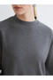 Lcw Everyday Anthracite Crew Neck Oversize Women's T-Shirt - 3