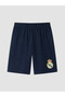 Lcw Kids Blue Printed Boys' Shorts Pajama Set - 6