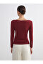 Lcw Everyday Plum Boat Neck Gathered Blouse - 5