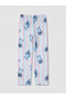 Lcw Kids Ekru Stitch Printed Girl's Pajama Set - 7