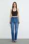 High Waist Cut-Cut Jeans - 5