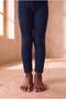 Elastic Detailed Children's Tights Navy Blue - 2