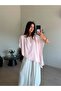 Pink Oversize Asymmetrical Blouse