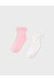 Girl's Bow Detailed Socks 2-16 Years Old Pink