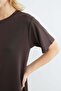 Basic Çimalı Mini Length Modal Dress - 6