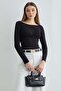 Boat Neck Transparent Blouse - 3