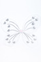 White Butterfly Wing Scepter Crown Set of 3 - 2