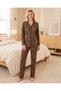 Women's Leopard Patterned Buttoned Pajama Set |   Modern Stylish Comfortable Summer Home Wear 79-125 - 2